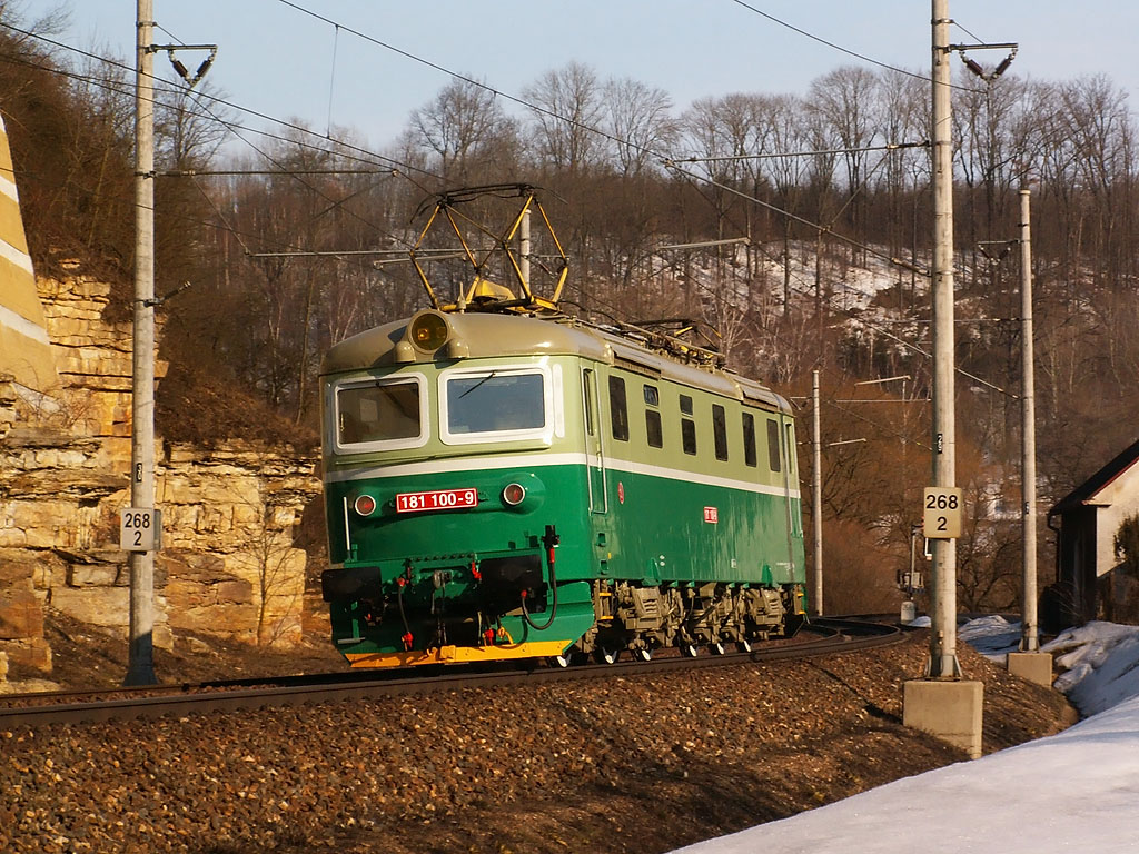 Lokomotiva 181 100-9, Lv od Chocně, Brandýs nad Orlicí, 23.3.2006 15:24 - Trainweb