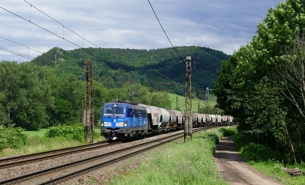 Lokomotiva 383 012-2, Pn 55286 (Lanžhot – Česká Třebová – Nymburk – Děčín), Bezpráví – Brandýs nad Orlicí, 12.7.2020 15:16 - Trainweb