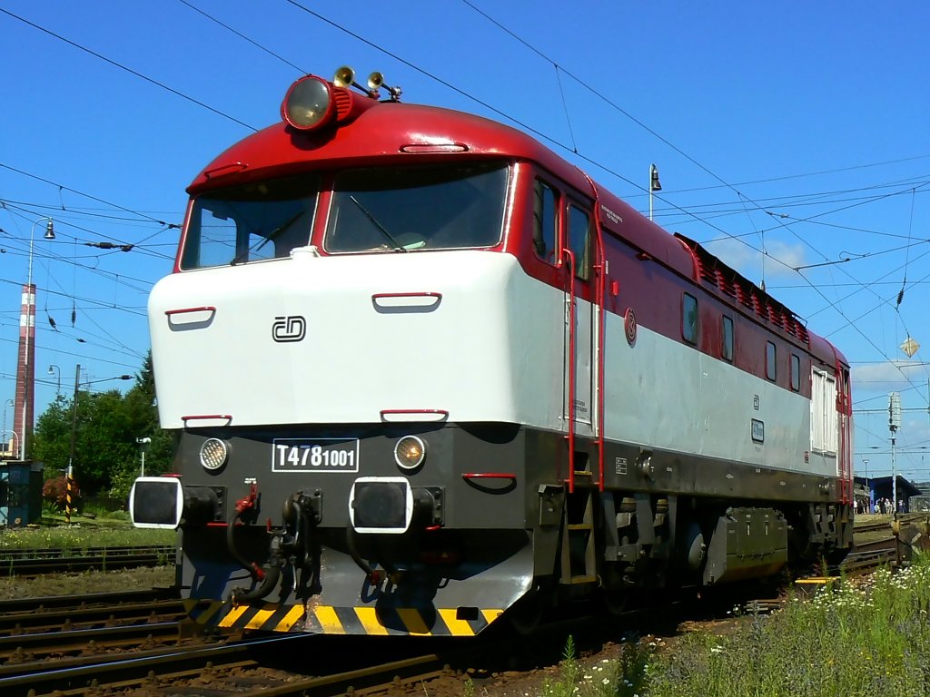 Lokomotiva 751 001-9, posun, Žďár nad Sázavou, 8.7.2007 9:43 - Trainweb