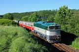 Historické vozidlo T 478.3101, Sp 11981 (Plasy - Plzeň - Přeštice), Kaznějov (na vjezdu od Plas), 8.6.2019 18:02 - Trainweb