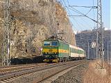 Lokomotiva 162 053-3, R 777  (Děčín – Ústí nad Labem – Praha Masaryk.n.), Praha-Sedlec – Praha-Bubeneč, 10.2.2007 10:58 - Trainweb