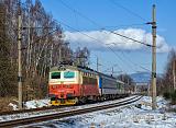 Lokomotiva 242 280-6, Os.7014  (Klášterec nad Ohří – Karlovy Vary – Sokolov – Cheb), Karlovy Vary – Karlovy Vary-Dvory, 3.2.2012 13:28 - Trainweb