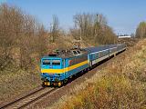 Lokomotiva 363 078-7, R 711 „Nežárka”  (Praha – Tábor – České Budějovice), Ševětín – Chotýčany, 9.4.2017 13:33 - Trainweb