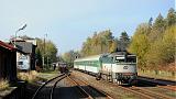 Lokomotiva 750 160-4, R 1157  (Ústí nad Labem – Děčín – Česká Lípa – Liberec), Křižany, 23.10.2010 11:25 - Trainweb