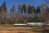 Lokomotiva 750 160-4, R 250  (Poznań – Wrocław – Kłodzko – Lichkov – Letohrad – Hradec Králové – Lysá nad Labem – Praha), Lichkov – Mladkov, 25.3.2007 11:06 - Trainweb