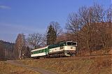 Lokomotiva 750 160-4, Sp 1759   (Ústí nad Orlicí – Letohrad – Lichkov – Międzylesie), Mladkov – Lichkov, 25.3.2007 9:29 - Trainweb